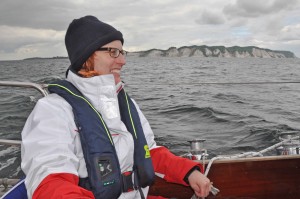 Fio vor den Kreidefelsen bei Klintholm